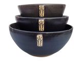 Three nesting Tree of Life bowls by Matthew Freed